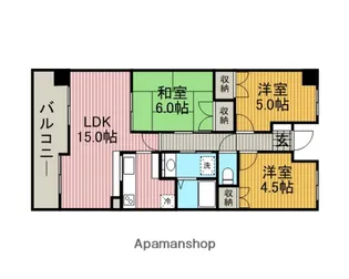 中央林間クラロⅡ【1階】の間取り