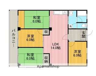 久保田ビル【303号室】の間取り