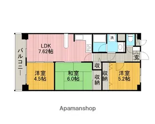 ベルローズつきみ野【101号室】の間取り