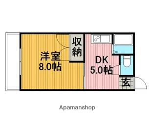 ブルク大澤【1階】の間取り