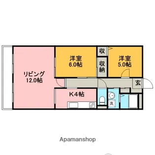 ガーデンシティハウス【3階】の間取り