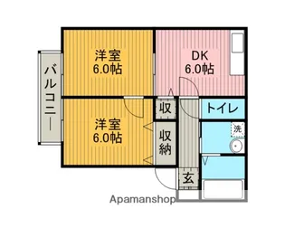 アイリス東橋本【2階】の間取り