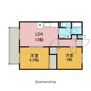 神奈川県相模原市中央区相生1丁目【アパート】の間取り