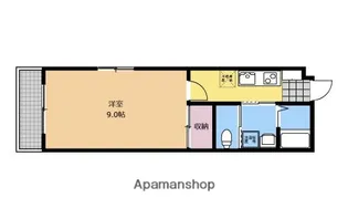 アリエス【201号室】の間取り