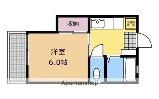 コーポラメール【201号室】の間取り