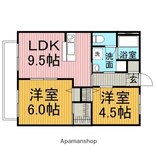 ヴァンヴェール21【1階】の間取り