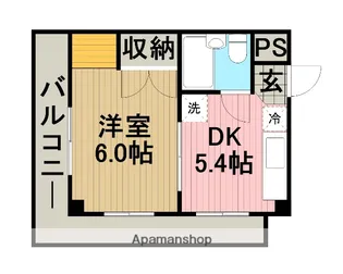 トップ15キシノ【201号室】の間取り