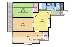 パークハイム鹿沼【301号室】の間取り