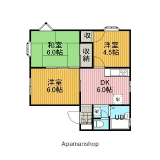 サンパレス【1階】の間取り