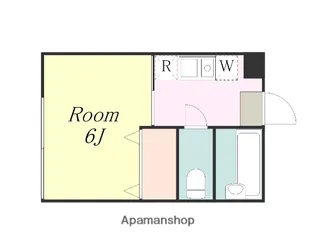 ルネッサ北里【1階】の間取り