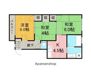 ハイツサンアイ【2階】の間取り
