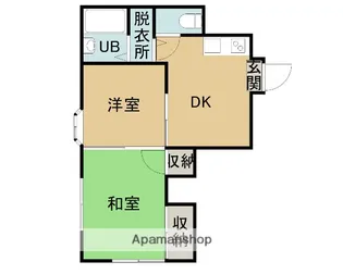 ウィングス原宿【1階】の間取り