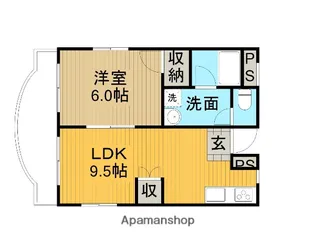 グリーンプラザ御園3【3階】の間取り