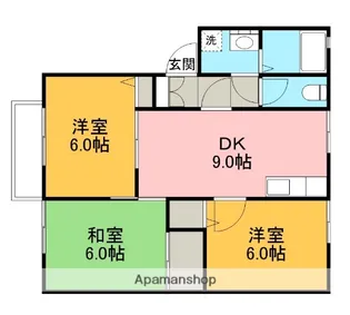 サニーホームズ黄金山【2階】の間取り