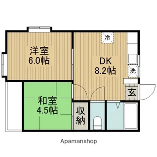 小野ハイツ【101号室】の間取り