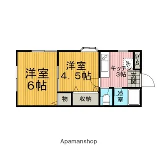 メゾンジュネス【201号室】の間取り