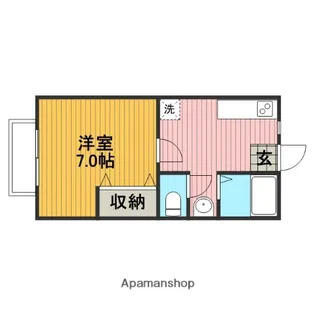 K2北里【2階】の間取り