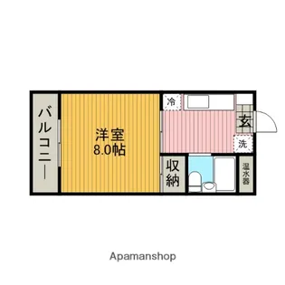 ハイツ寺井【205号室】の間取り