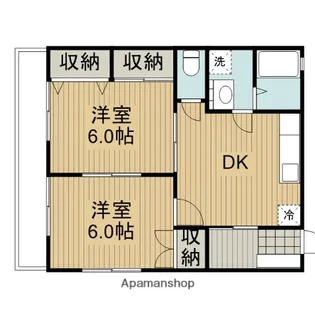 神奈川県相模原市中央区上矢部4丁目【アパート】の間取り