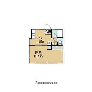 コーポ米山【2階】の間取り