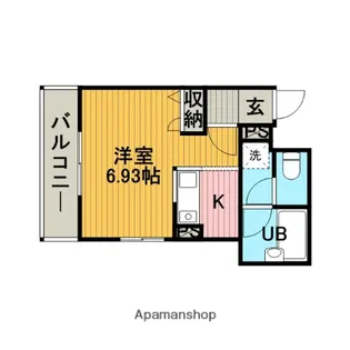 神奈川県相模原市中央区淵野辺3丁目【マンション】の間取り