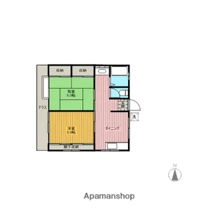 モリヤコーポ【102号室】の間取り