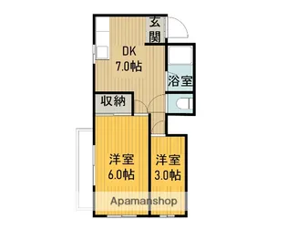 オークハイツ相武台【2階】の間取り