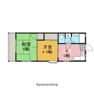 ハイツリバーサイドⅡ【2階】の間取り