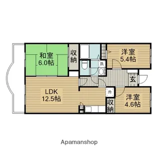 ラヴェニュー相模原【4階】の間取り