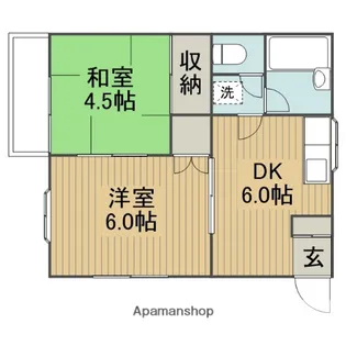 神奈川県相模原市中央区上矢部1丁目【アパート】の間取り