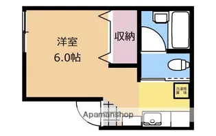キャトルメゾン【202号室】の間取り