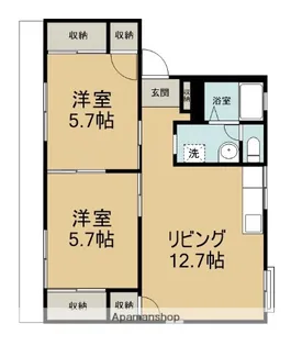 メゾンB【1階】の間取り