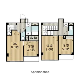ツインハウス井上【5階】の間取り