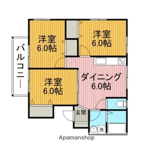 サンルアナ【2階】の間取り