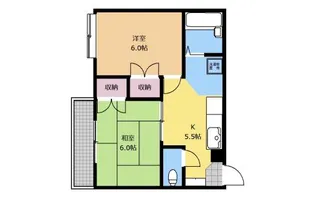 アスカコート相模原【405号室】の間取り