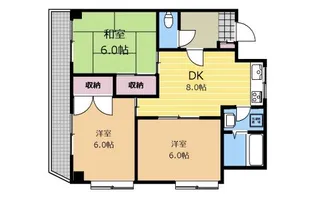 アスカコート相模原【401号室】の間取り