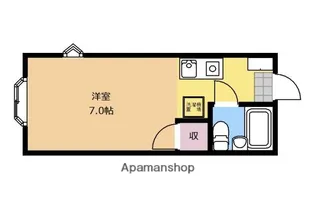 プレジール【201号室】の間取り