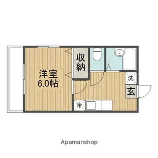 ラッキーハイツⅡ【303号室】の間取り