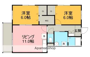 ミモザ【3階】の間取り