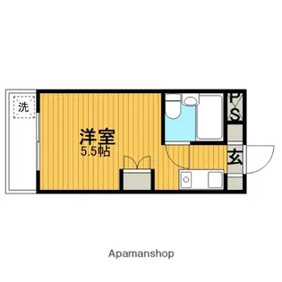 スカイコート淵野辺第3【305号室】の間取り