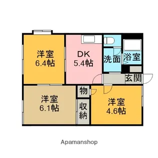 神奈川県相模原市中央区上矢部3丁目【アパート】の間取り