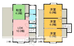 神奈川県相模原市中央区上溝【一戸建】の間取り