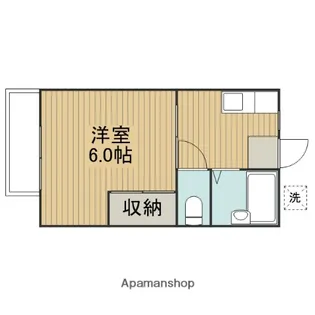 1Kの間取り画像