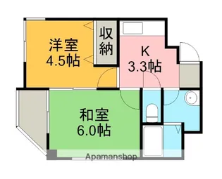 コスモタウン千代田【7階】の間取り