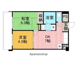 ウィンザーハイム相模原【4階】の間取り