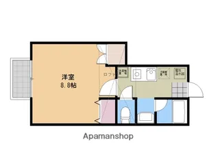 ハミングハイツ【102号室】の間取り