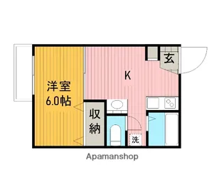 シティハイツ【Ⅰ-105号室】の間取り