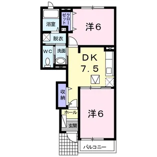 エスポワールⅠ【1階】の間取り