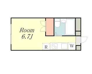 ピースフルウエスト【2階】の間取り