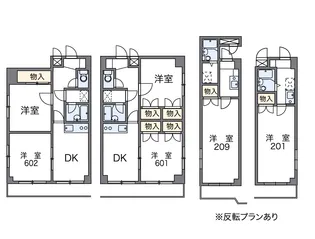 レオパレスサザンクロスプラザ【4階】の間取り